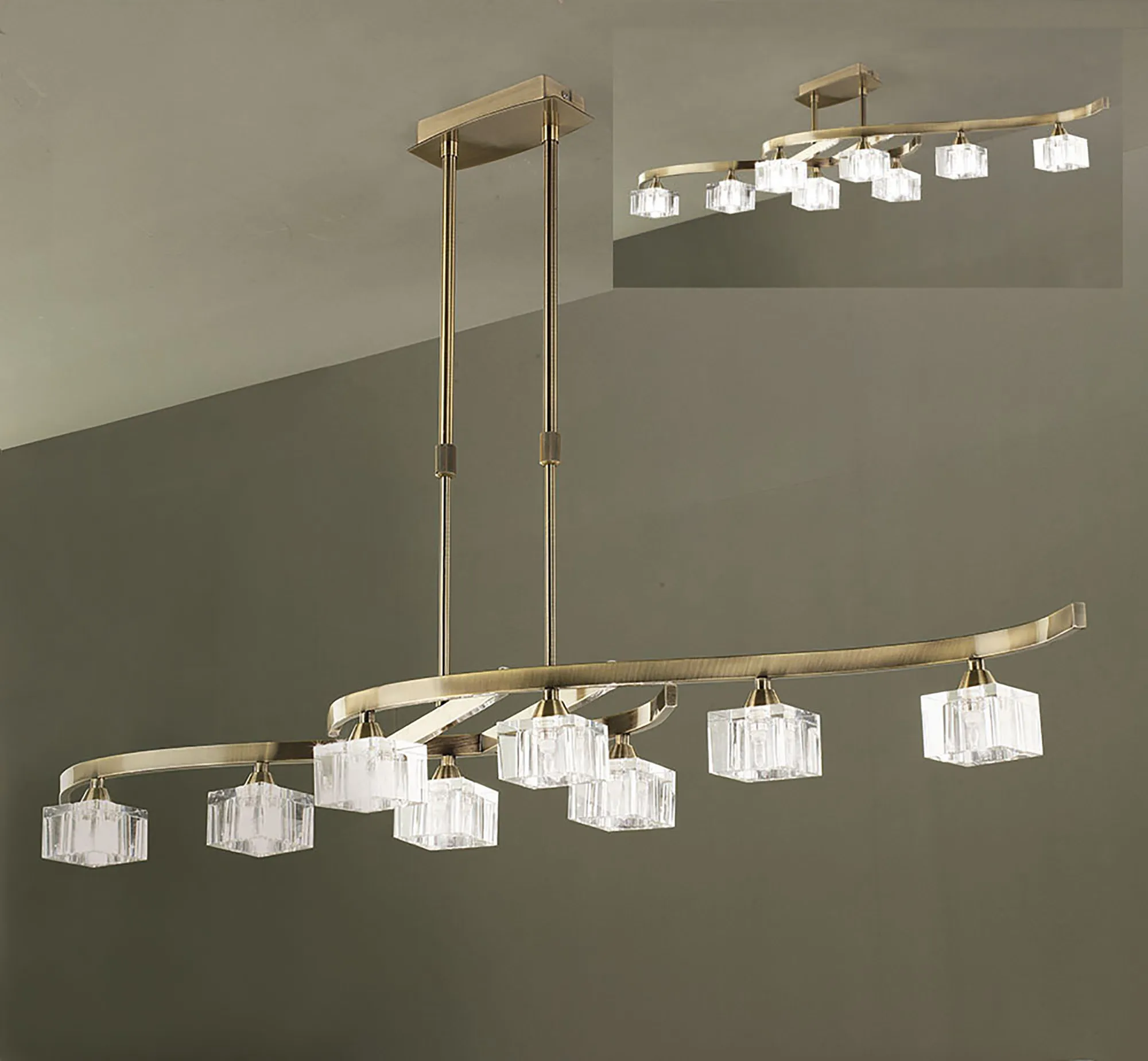 Cuadrax Antique Brass Ceiling Lights Mantra Linear Fittings Cuadrax Antique Brass Ceiling Lights Mantra Linear Fittings